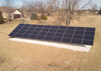 14.4 kW Residential SunPower Ground-Mount Solar Installation in Lawrence, Kansas